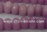 CCN920 15.5 inches 10*14mm faceted rondelle candy jade beads