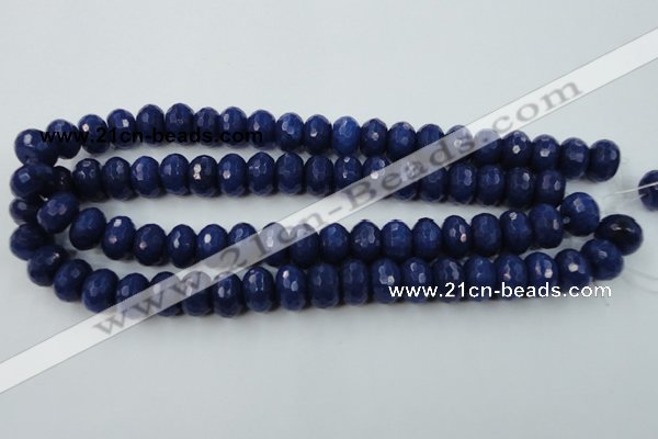 CCN926 15.5 inches 10*14mm faceted rondelle candy jade beads