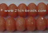 CCN930 15.5 inches 12*16mm faceted rondelle candy jade beads