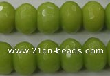 CCN935 15.5 inches 12*16mm faceted rondelle candy jade beads