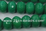 CCN937 15.5 inches 12*16mm faceted rondelle candy jade beads