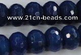 CCN940 15.5 inches 12*16mm faceted rondelle candy jade beads