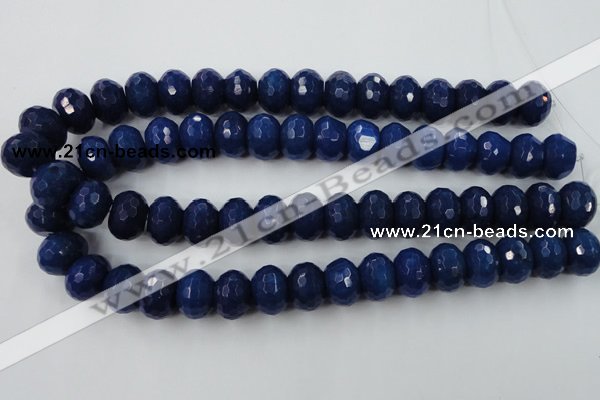 CCN940 15.5 inches 12*16mm faceted rondelle candy jade beads