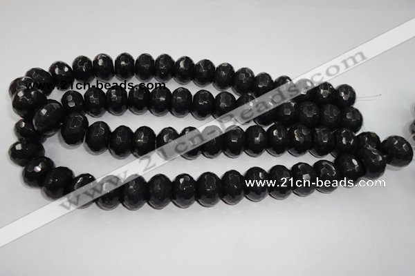 CCN941 15.5 inches 12*16mm faceted rondelle candy jade beads