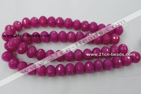 CCN945 15.5 inches 14*18mm faceted rondelle candy jade beads