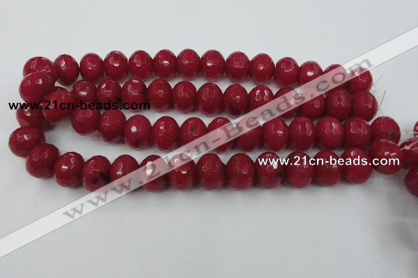 CCN947 15.5 inches 14*18mm faceted rondelle candy jade beads