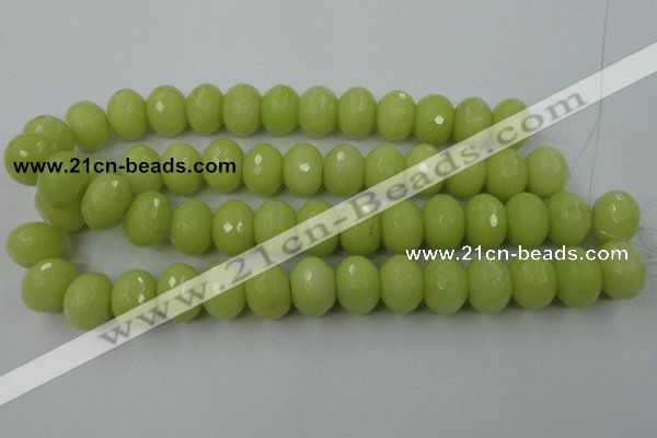 CCN949 15.5 inches 14*18mm faceted rondelle candy jade beads