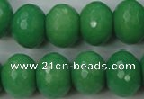 CCN950 15.5 inches 14*18mm faceted rondelle candy jade beads