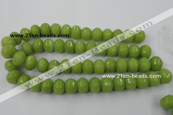 CCN953 15.5 inches 14*18mm faceted rondelle candy jade beads