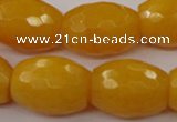 CCN965 15.5 inches 18*25mm faceted drum candy jade beads