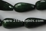 CCN998 15.5 inches 13*25mm faceted teardrop candy jade beads