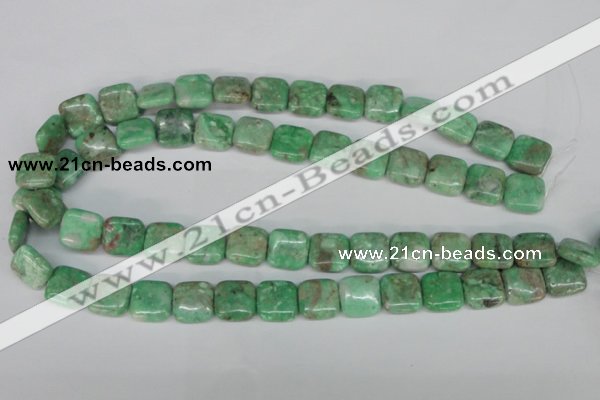 CCO115 15.5 inches 14*14mm square dyed natural chrysotine beads