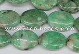 CCO118 15.5 inches 13*18mm oval dyed natural chrysotine beads