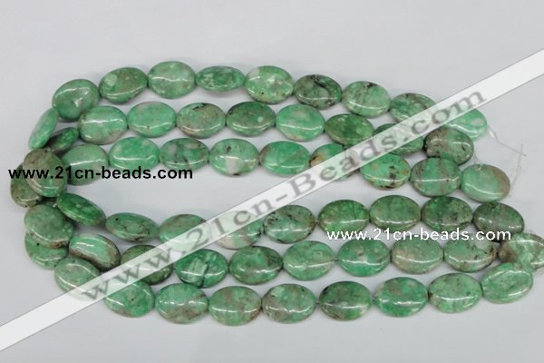 CCO119 15.5 inches 15*20mm oval dyed natural chrysotine beads