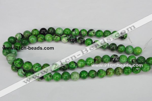 CCO125 15.5 inches 12mm round dyed natural chrysotine beads