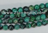 CCO141 15.5 inches 6mm round dyed natural chrysotine beads