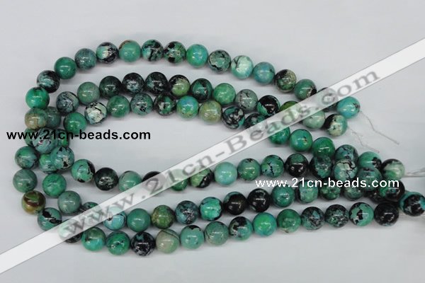 CCO144 15.5 inches 12mm round dyed natural chrysotine beads