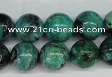 CCO145 15.5 inches 14mm round dyed natural chrysotine beads