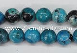 CCO164 15.5 inches 12mm round dyed natural chrysotine beads