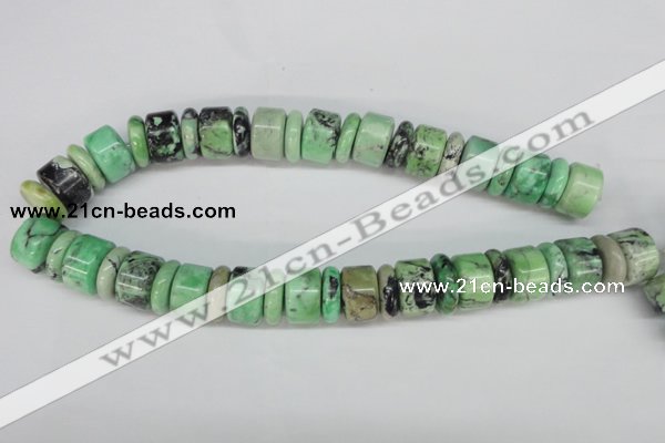 CCO19 15.5 inches 6*14mm & 12*18mm rondelle natural chrysotine beads