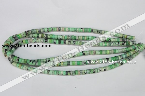 CCO25 15.5 inches 3*6mm tyre natural chrysotine beads