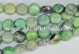 CCO31 15.5 inches 8mm flat round natural chrysotine beads