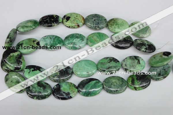 CCO38 15.5 inches 22*30mm oval natural chrysotine beads