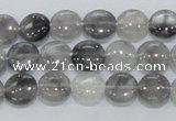 CCQ116 15.5 inches 10mm coin cloudy quartz beads wholesale