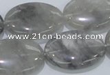 CCQ149 15.5 inches 22*30mm oval cloudy quartz beads wholesale