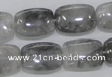 CCQ177 15.5 inches 15*20mm rectangle cloudy quartz beads wholesale