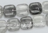 CCQ195 15.5 inches 15*15mm square cloudy quartz beads wholesale