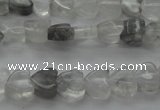 CCQ241 15.5 inches 4*4mm heart cloudy quartz beads wholesale