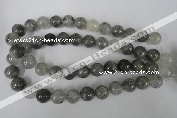 CCQ306 15.5 inches 16mm round cloudy quartz beads wholesale