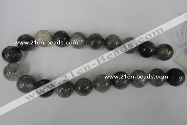 CCQ308 15.5 inches 20mm round cloudy quartz beads wholesale