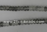 CCQ325 15.5 inches 4*6mm rondelle cloudy quartz beads wholesale