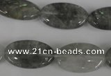 CCQ389 15.5 inches 15*25mm oval cloudy quartz beads wholesale