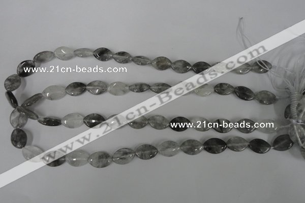 CCQ400 15.5 inches 10*15mm marquise cloudy quartz beads wholesale