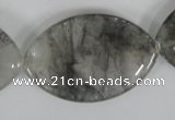 CCQ405 15.5 inches 25*40mm marquise cloudy quartz beads wholesale