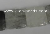 CCQ412 15.5 inches 20*20mm square cloudy quartz beads wholesale