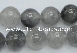 CCQ54 15.5 inches 14mm round cloudy quartz beads wholesale