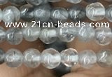 CCQ580 15.5 inches 4mm faceted round cloudy quartz beads wholesale