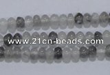 CCQ66 15.5 inches 4*6mm rondelle cloudy quartz beads wholesale