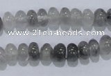 CCQ67 15.5 inches 5*8mm rondelle cloudy quartz beads wholesale