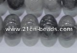 CCQ72 15.5 inches 13*18mm rondelle cloudy quartz beads wholesale