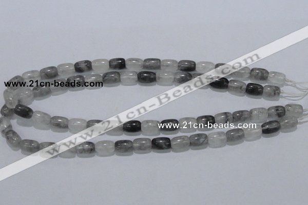 CCQ80 15.5 inches 8*12mm column cloudy quartz beads wholesale