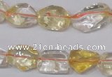 CCR100 15.5 inches 8-15mm natural citrine gemstone nugget beads