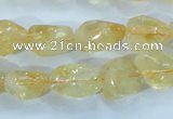 CCR101 15.5 inches 8-14mm natural citrine gemstone nugget beads