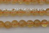 CCR165 15.5 inches 6mm round natural citrine beads wholesale