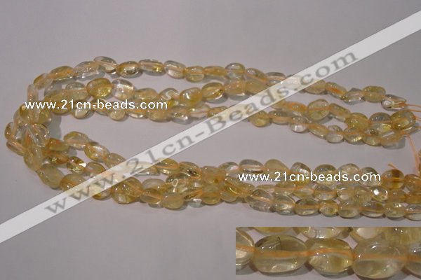 CCR217 15.5 inches 9*12mm nuggets natural citrine gemstone beads