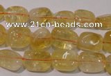 CCR218 15.5 inches 9*13mm nuggets natural citrine gemstone beads